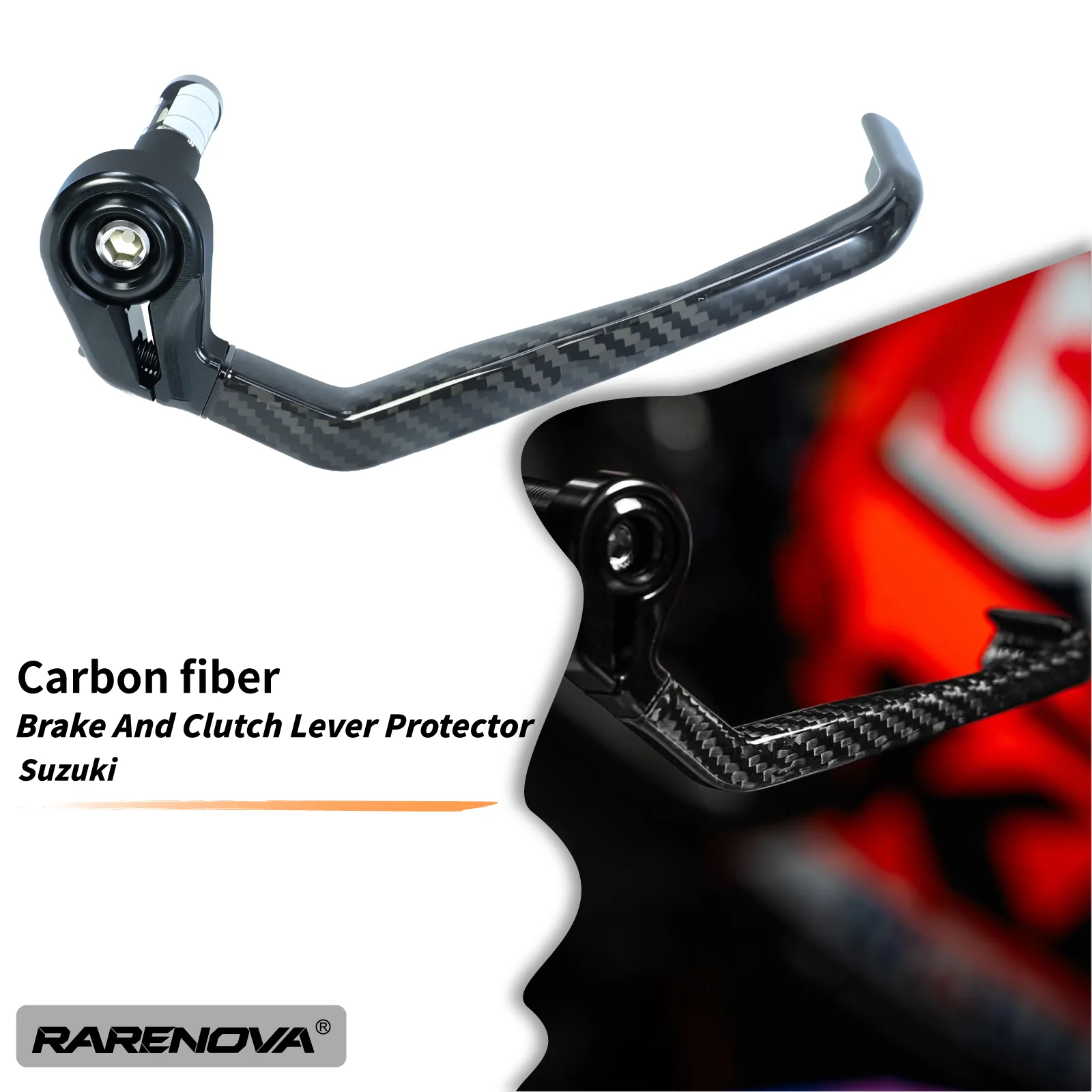 Motorcycles Carbon Fiber Brake Clutch Guard Levers For Suzuki GSX-R 1000 750 600 Motorcycle Handlebar Brake Clutch Lever Guard