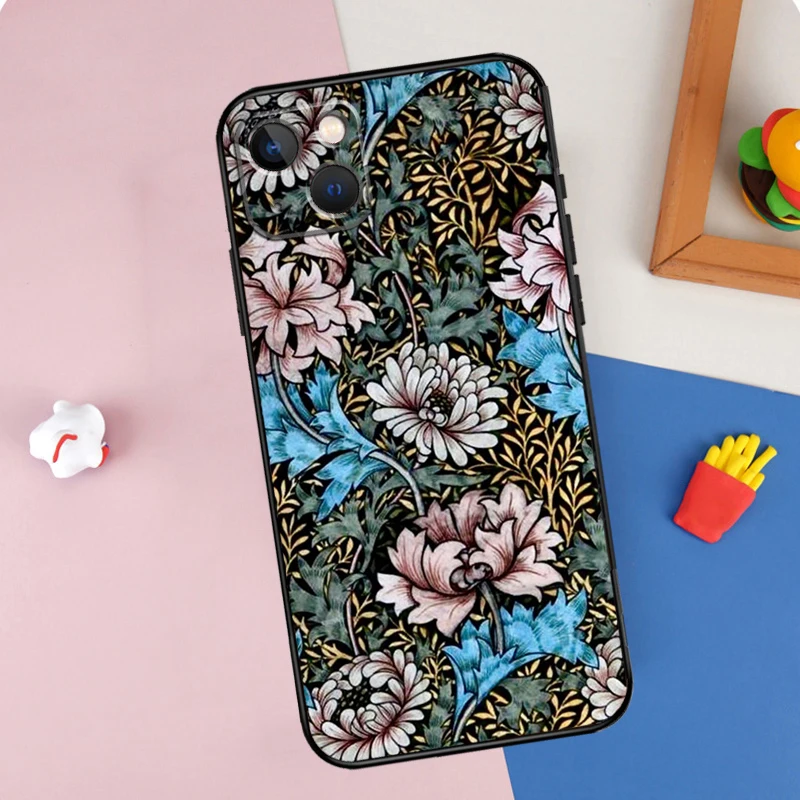 Chrysanthemum Phone Case For iPhone 14 15 11 13 12 16 Pro Max Mini X XR XS Max Plus Back Cover