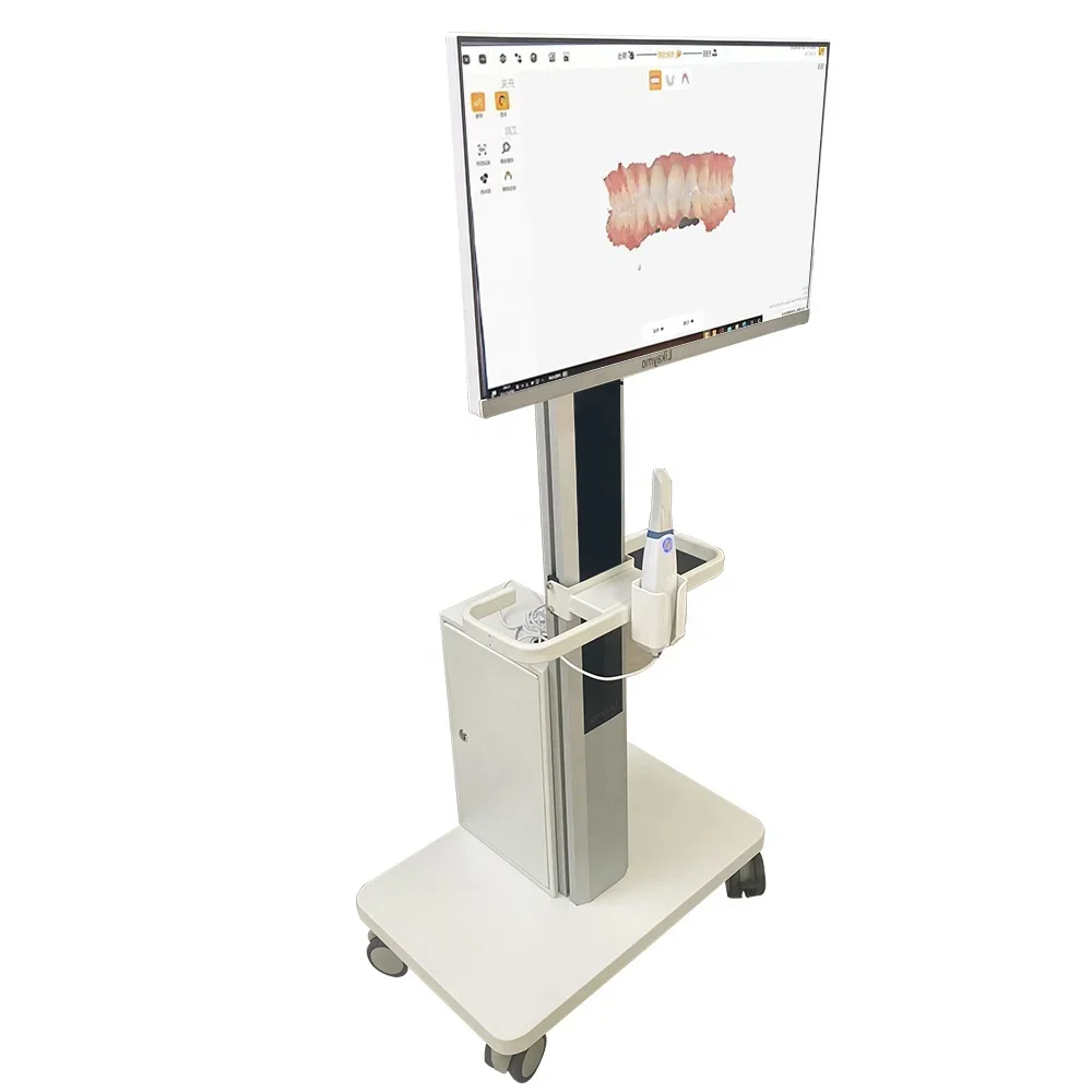 Hospital Furniture Medical Cart Integrated Sales of Cart with Touch Screen Computer Trolley Oral Scanning Cart