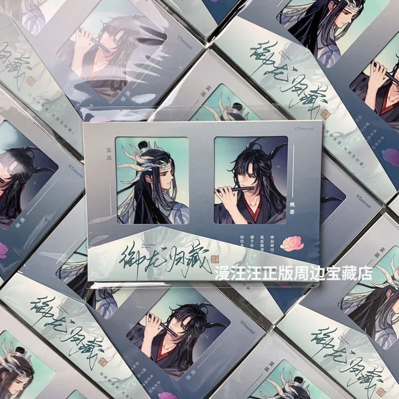 Anime Grandmaster of Demonic Cultivation WeiWuXian LanWangJi Cosplay Reversal films Butamine Gift Ornaments Laser Silver Card