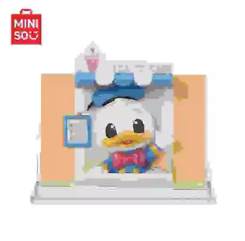 Oorsprong Miniso Anniversary 100 Retro Stamp Series Blind Box Hipper Trend Toy Figure Koelkast Sticker Handgemaakt cadeau voor kinderen