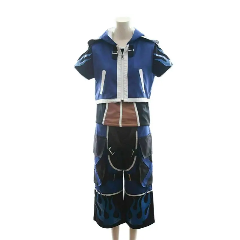 Movies Games and the Same Top and Pants Two Piece Clothing Set with Blue Stitching Role-playing Set Can Be Customized