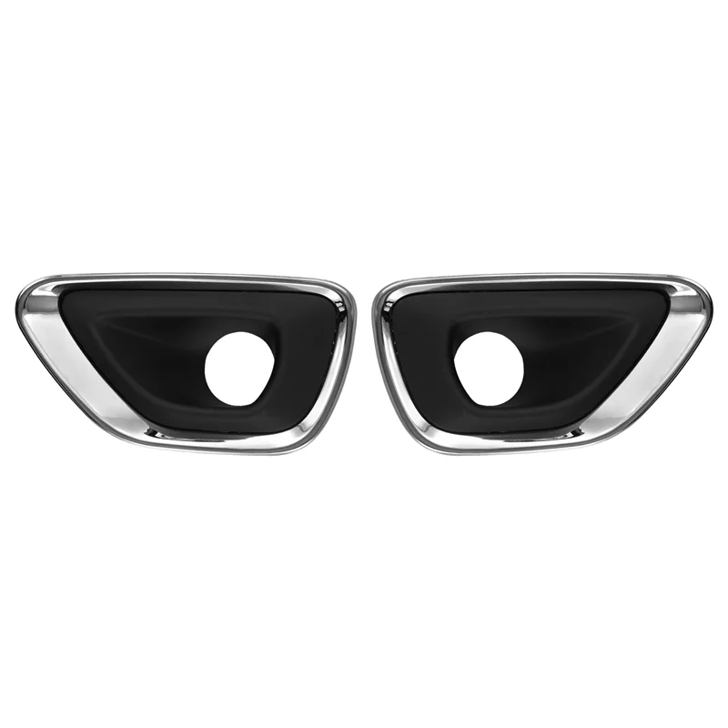 

M93K-Car Front Fog Light Trim Frame Fog Lamp Bezels 68143078AB 68143079AB For Jeep Grand Cherokee 2014-2018