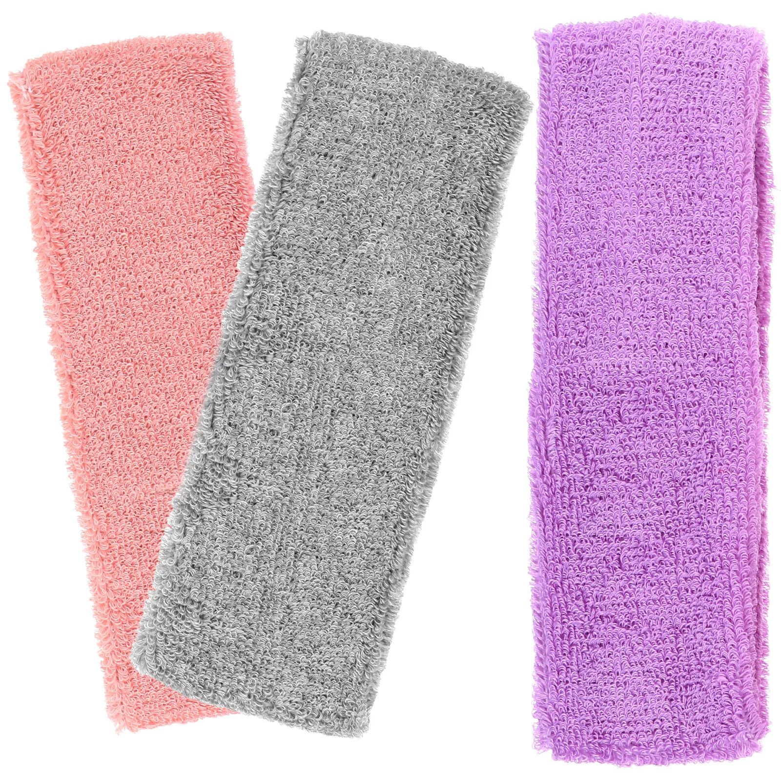 3Pcs Women's Yoga Headbands Polyester Cotton Blend Soft Stretchy Workout Headbands for Running Travel Exercise Face Washing Hair