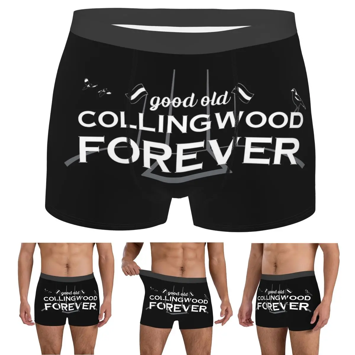 

Boxer Underpants Shorts Good Old Collingwood Forever Panties Men Soft Underwear for Homme Man Boyfriend Gifts