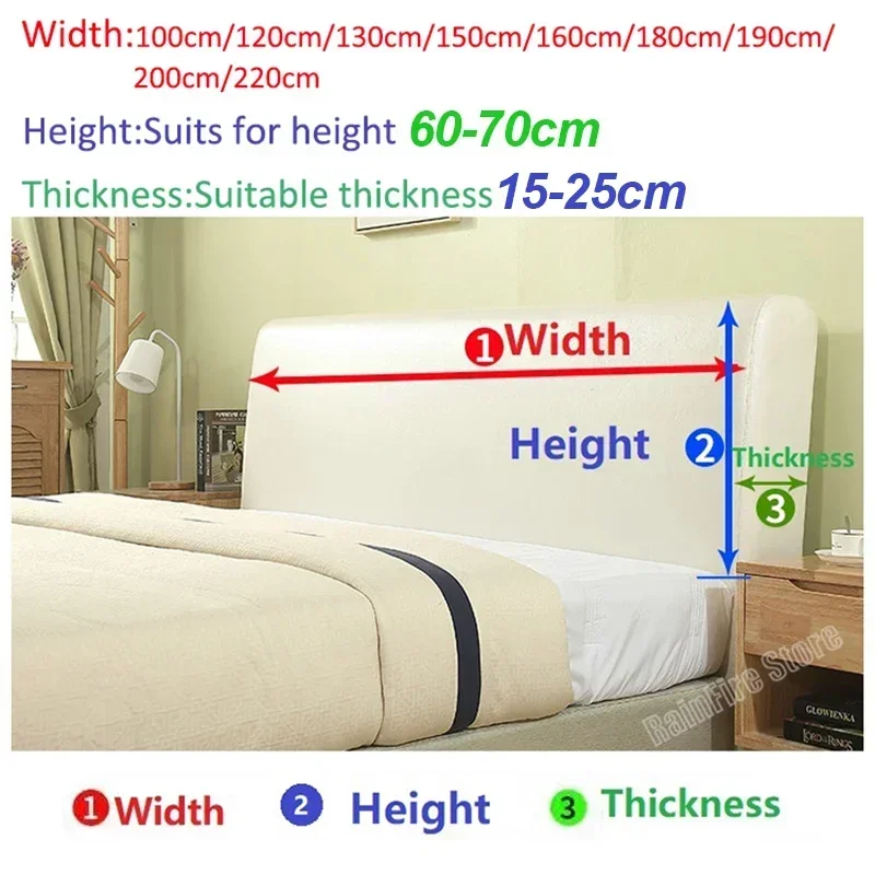 Warm Bed Headboard Cover Thickened Cotton Bedspreads Full Package Quilted Universal Queen Kings Size Bed Headboard Cover