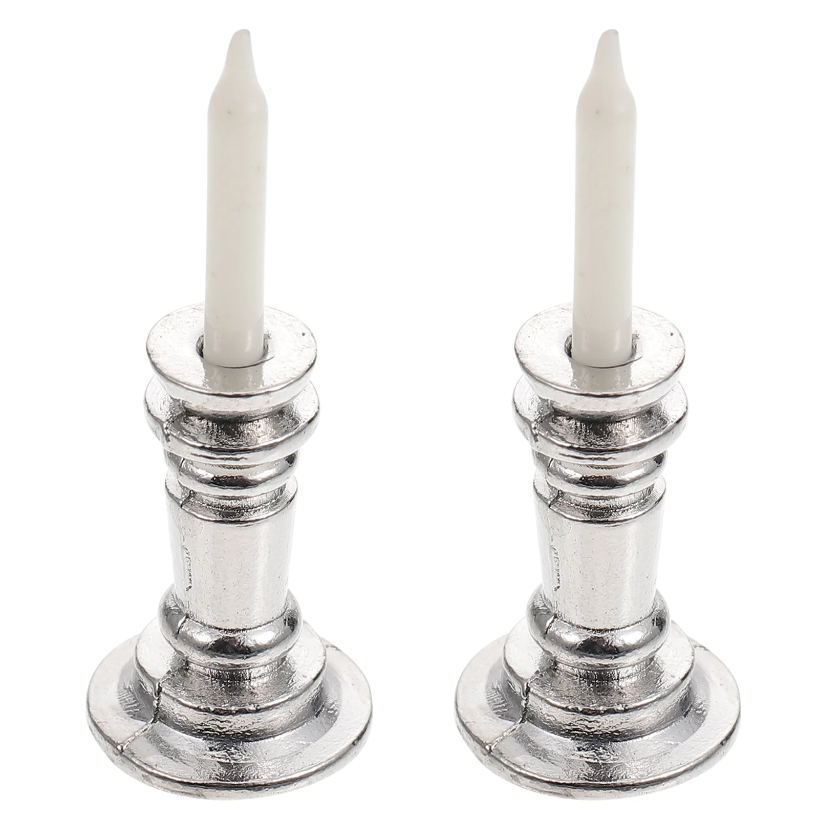 House Holder Candlestick Model Mini Supplies Candleholder Miniature Stand Kid Toy Creative Candlesticks