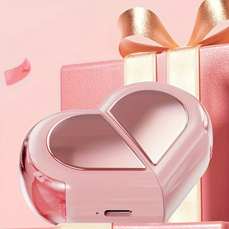 2024 K520 Cute Mini Heart Tiny Wireless Earbuds ,Bluetooth5.3 IPX4 For Couples IPhone Android Women Lover gift earphones