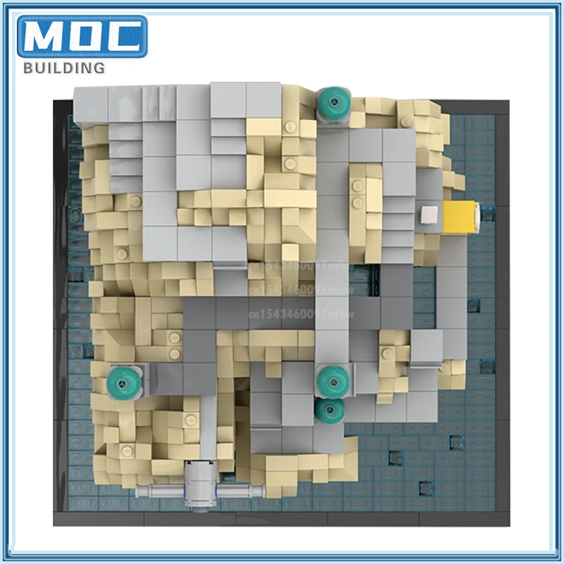 

Famous Medieval Castle MOC Building Blocks Monument Valley-The Descent Street View Villa Technology Bricks Xmas Birthday Gift