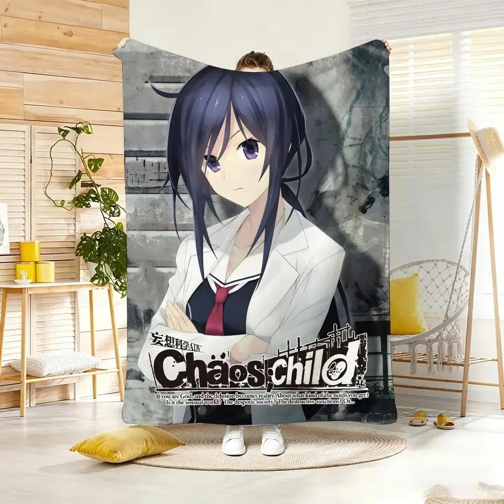 Anime  C-Chaos HeadS Throw Soft Warm Throw Blanket for Bedroom Living Room Bed Travel Camping Picnic Gift