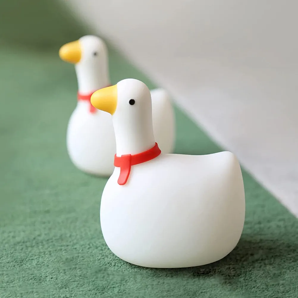 

Swing Goose Silicone Baby Night Light USB Rechargeable Nursery Lamp for Kids Bedroom Decor Safety Guardian Gift for Children's