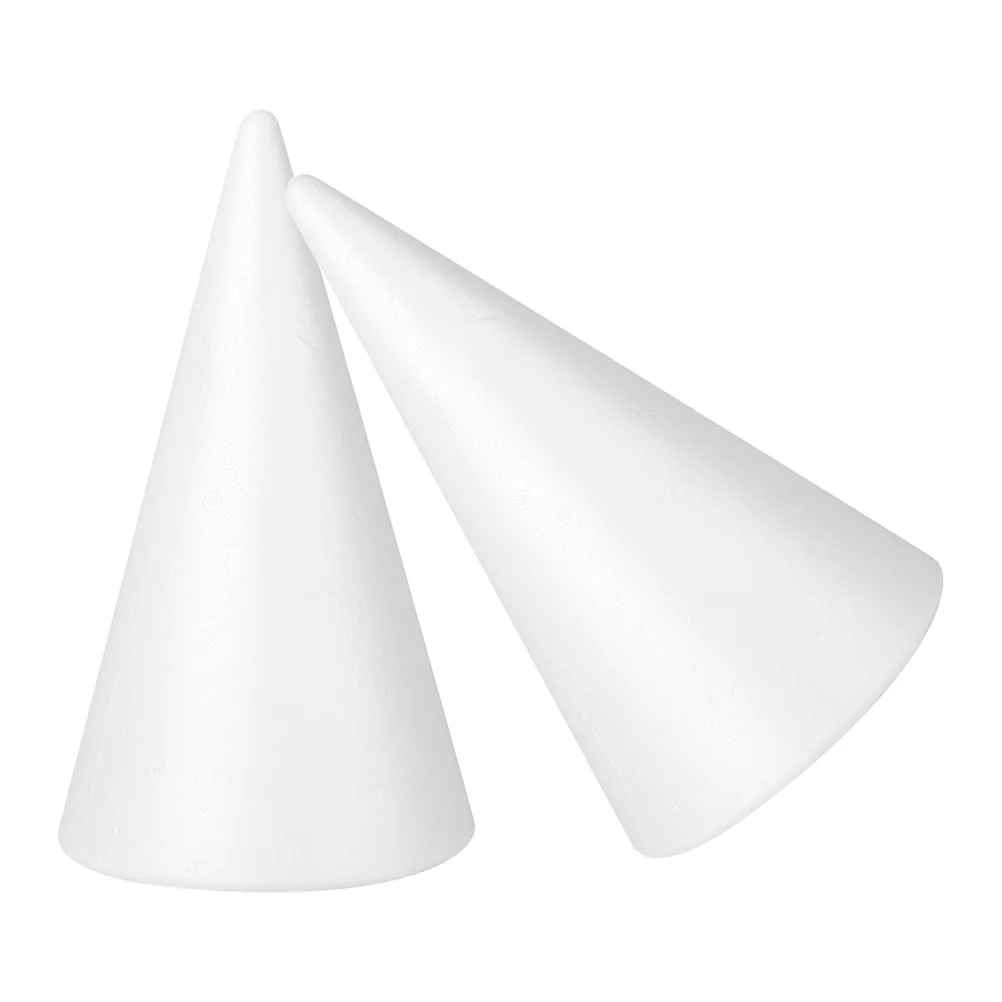 2Pcs DIY Foam Cones Craft Supplies Perfect for All Ages Easy to Make Into Whatever You Want Great for Party Decoration