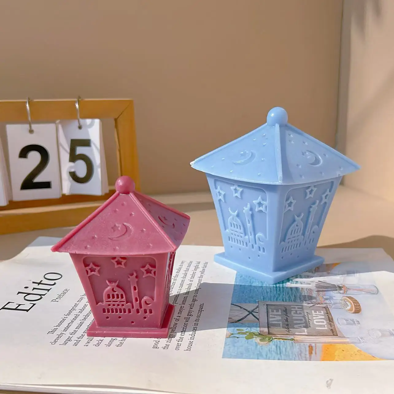 

Ramadan Moon Silicone Mold DIY Moon Lamp Silicone Mold Handmade Resin Cement Gypsum Mixed Mud Aromatherapy Candle Mold Gift