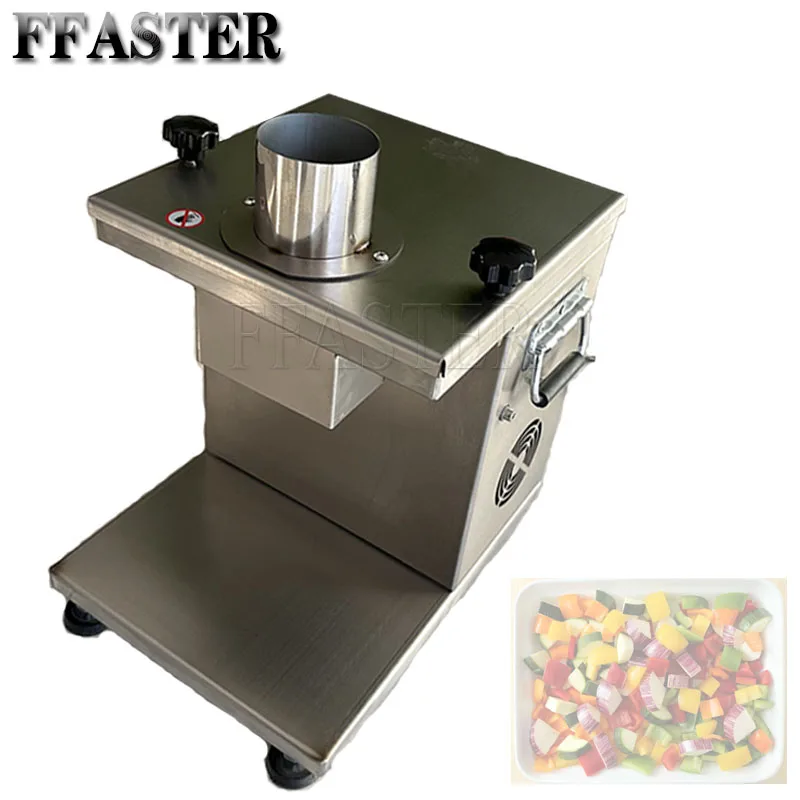 

220V Electric Commercial Vegetable Dicing Machine Multifunctional Vegetable Cutter Slicer Lemon Potato Shredde Food Processor