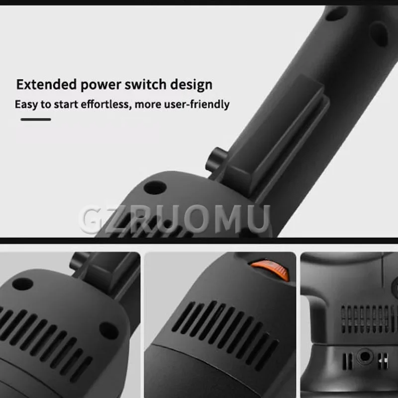 5/6 Inches Car Polishing Machine 1250W Dual Track Variable Speed Polisher Kit DA Eccentric 15/21MM Beauty Waxing Glaze Sealing