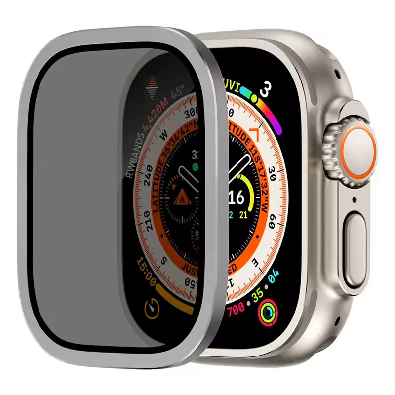 Aluminium Alloy Case+Tempered Glass for Apple Watch Ultra 2 49mm Anti-Scratch Screen Protector for iWatch Ultra 49mm Cover Film - Image 14