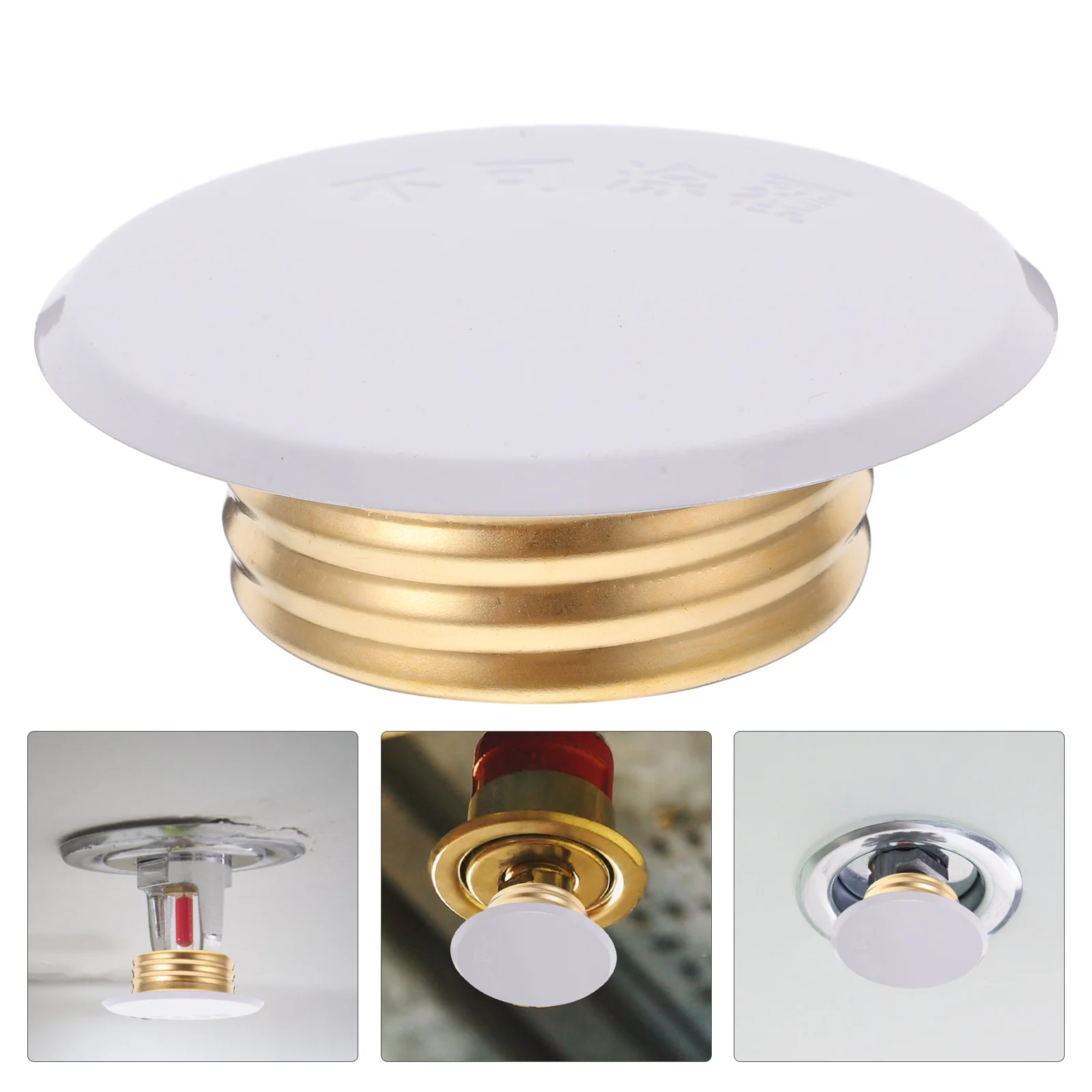 Concealed Fire Sprinkler Cover Plate Durable Metal Ceiling Integration Sprinkler Head Protector For Home Office Garden