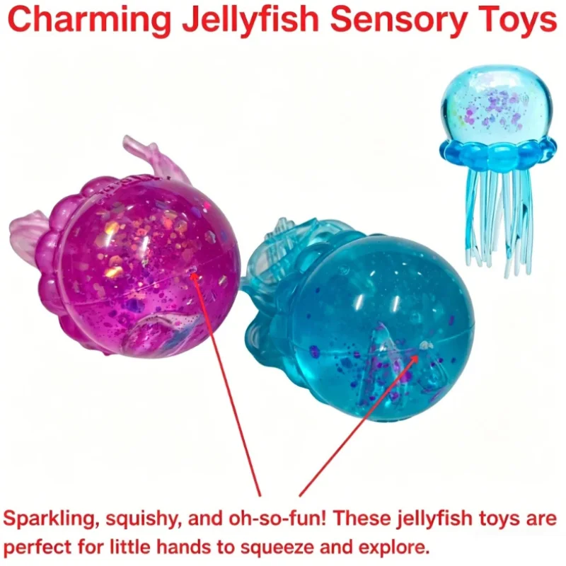 Schylling Needoh  Jellyfish Squishy Random Color Soft Stress Relief Toy Cute Relaxing Squeeze Sensory Toy