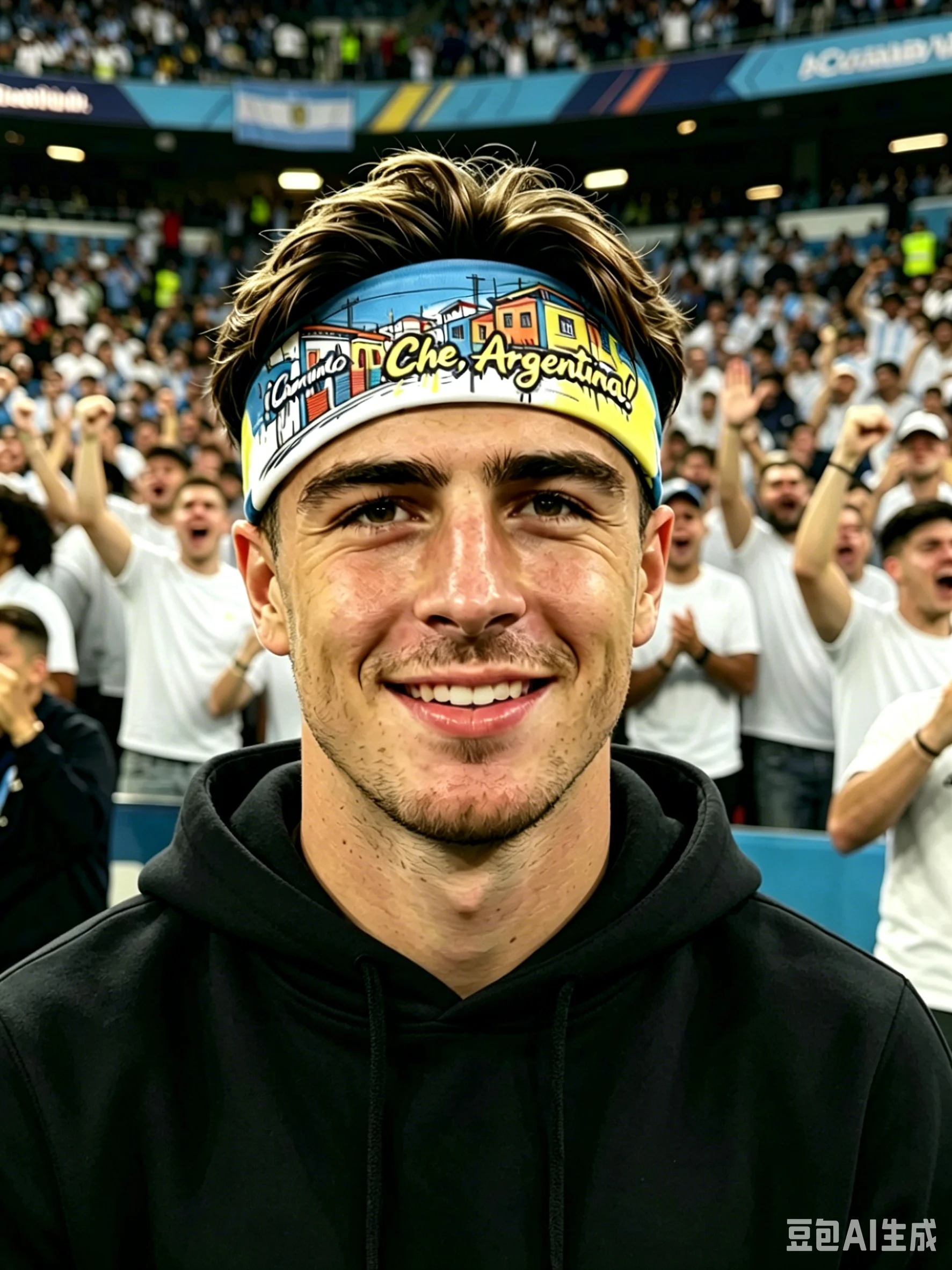 2026 Argentina Soccer Fan Headband Blue & White 