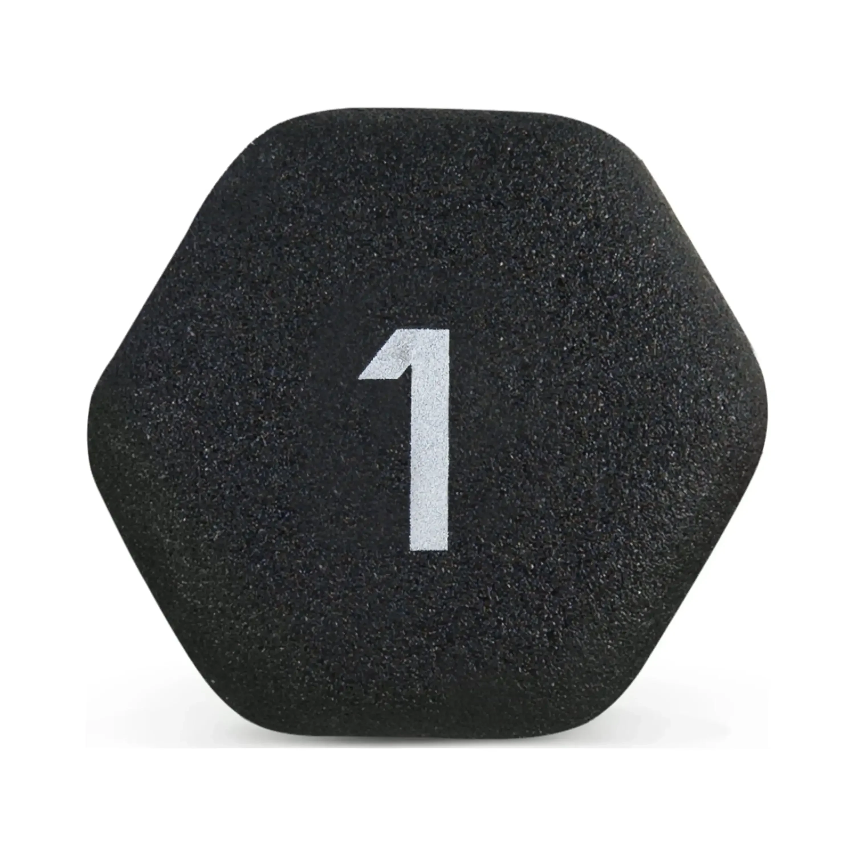 Mancuernas de neopreno negras de 1 lb, individuales, pueden objetivo de grupos musculares específicos o proporcionar un entrenamiento de cuerpo completo