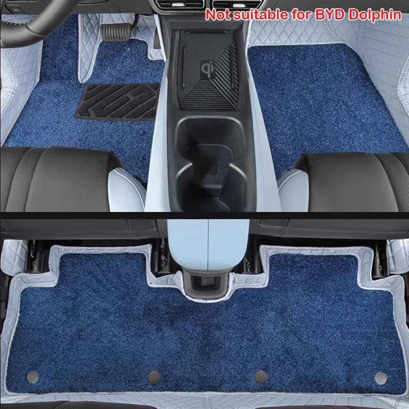 

For BYD Seagull Dolphin Mini Surf Fully Coverage Custom Floor Mat Car Interior Double-layer Carpet Protective Floor Pad Liners