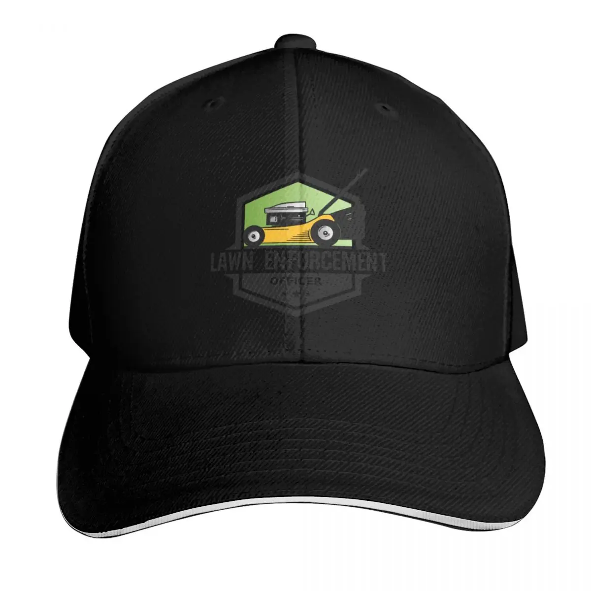 Lawn Enforcement Officer, Lawn Mower, green grass Baseball Cap Golf Beach Bag party Hat tactical cap Baseball Men Women's