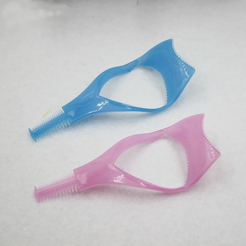 1-3 pezzi applicatore mascara modello 3 in 1 con protezione e custodia per piegaciglia, supporto per eyeliner, aiuto per ciglia, strumento per il disegno delle sopracciglia