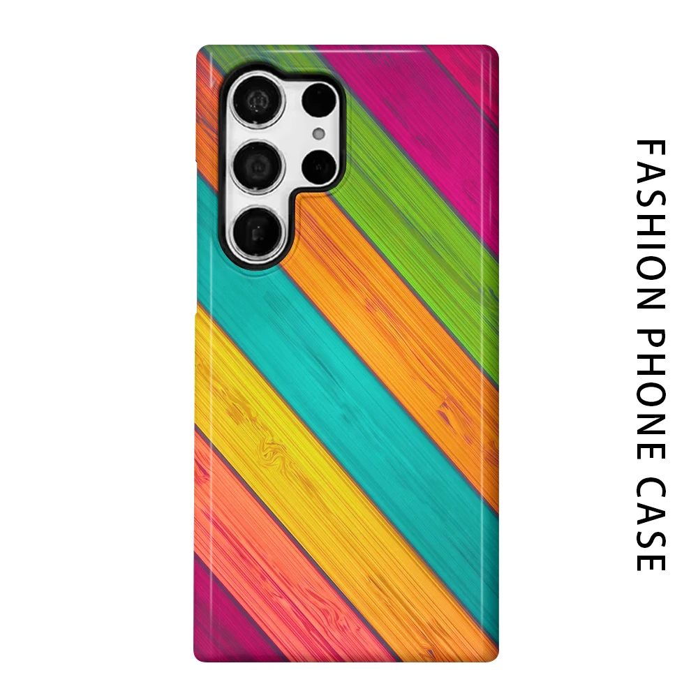 Spectrum Drift Phone Case for For Samsung Galaxy S26 S25 S24 S23 S20 FE A56 A36 Ultra Glossy HD Hard Cover Film Shell