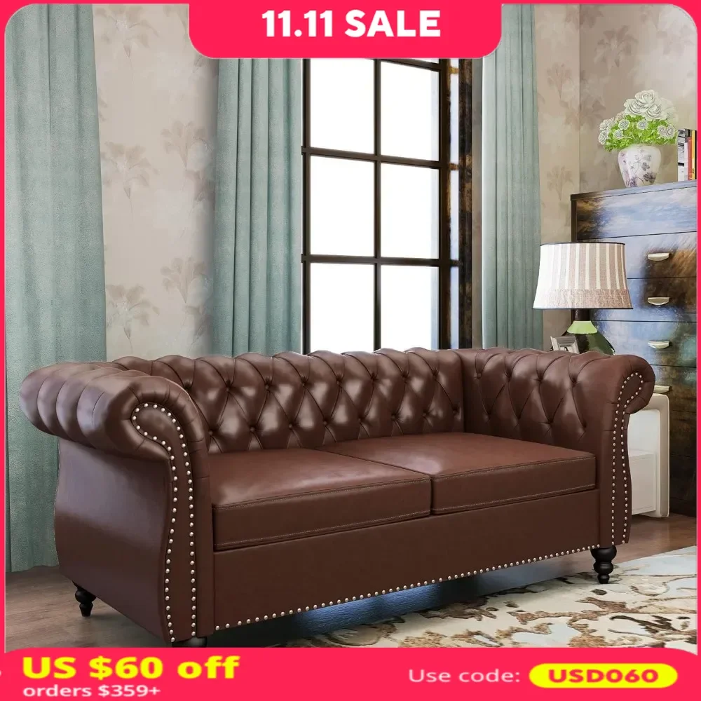 office sofas,with Nailhead Trim Scrolled Arms for Living Room Bedroom Home Office,sofa