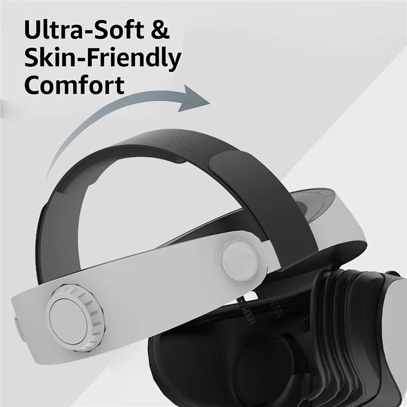 B49C For Vision Pro/PSVR2/Meta Compatible Soft Weight Relief VR Head Strap Cushion- Decompression Headband Pressure Reli
