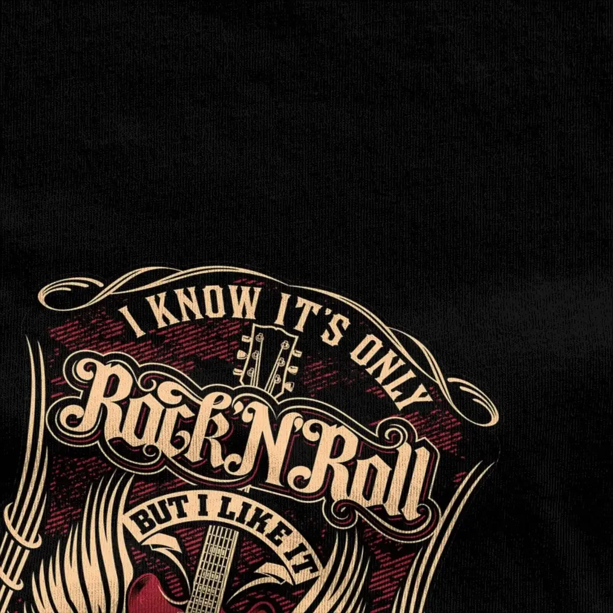 Men I Know It's Only Rock N Roll T-Shirts Music Art 100 Cotton Tees Summer Vintage Short Sleeve T Shirt O Neck Harajuku Tshirt