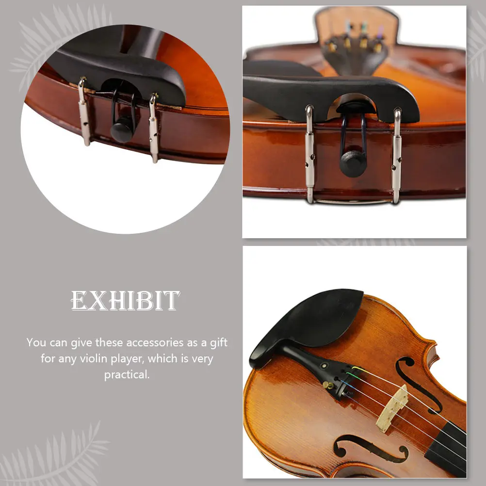 

Violin Chin Rest Playing Supplies Wooden Made Replacement Accessory Braces Musical Instrument Holder For Ebony Parts