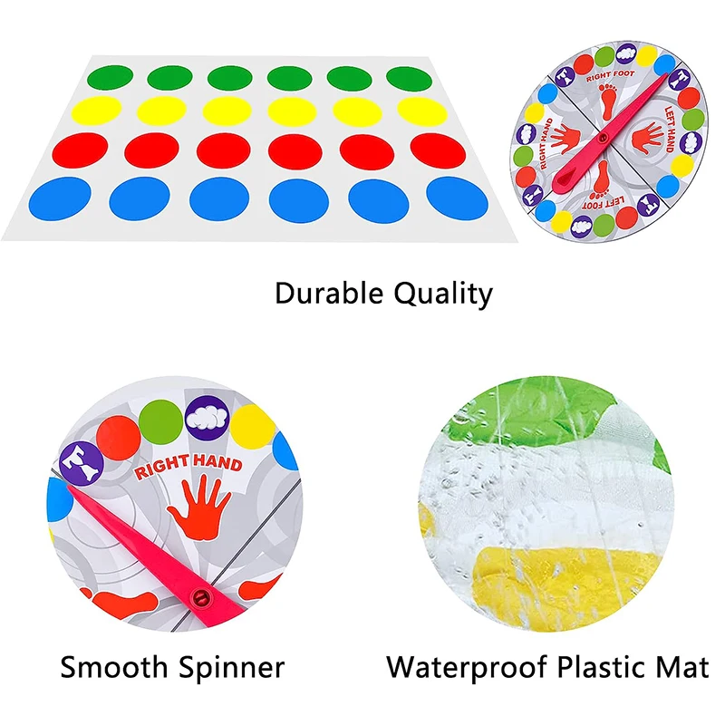 Jeu interactif Parent-enfant, couverture d'équilibre corporel, fête Twister classique, torsion du corps pour enfants, jouets de sport éducatifs musicaux