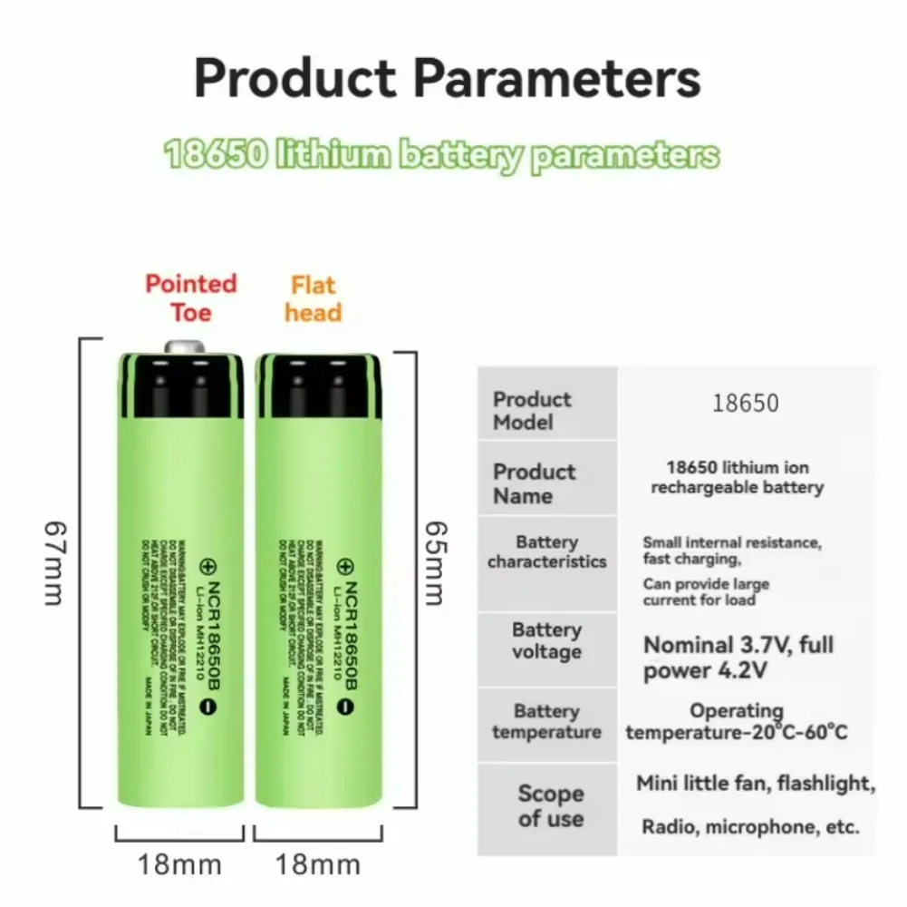 Panasonic NCR18650B 18650 аккумуляторная батарея 3400 мАч 3,7 В литиевая для фонариков DIY с проводной сборкой