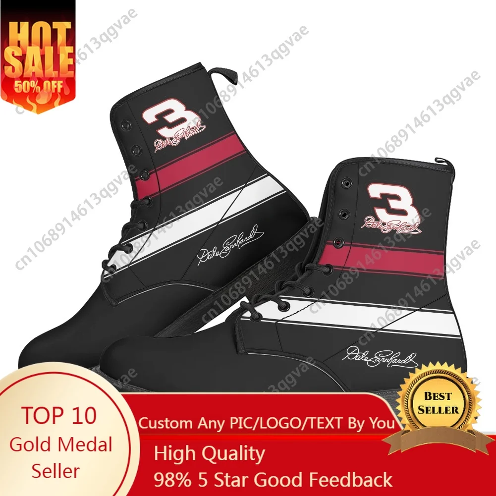 

Dale Number 3 Earnhardt Furry Boots Mens Womens Teenager Shoes Casual Boot Outdoor High Quality Couple Customize Shoe