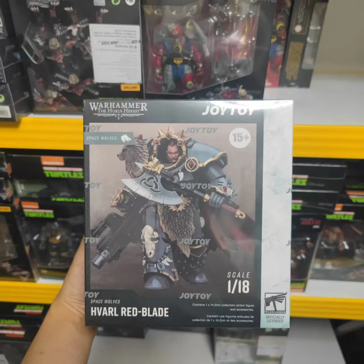 

【JOYTOY】1/18 Фигурка Warhammer 40K The Horus Heresy Space Wolves Hvarl Red-Blade Военная модель