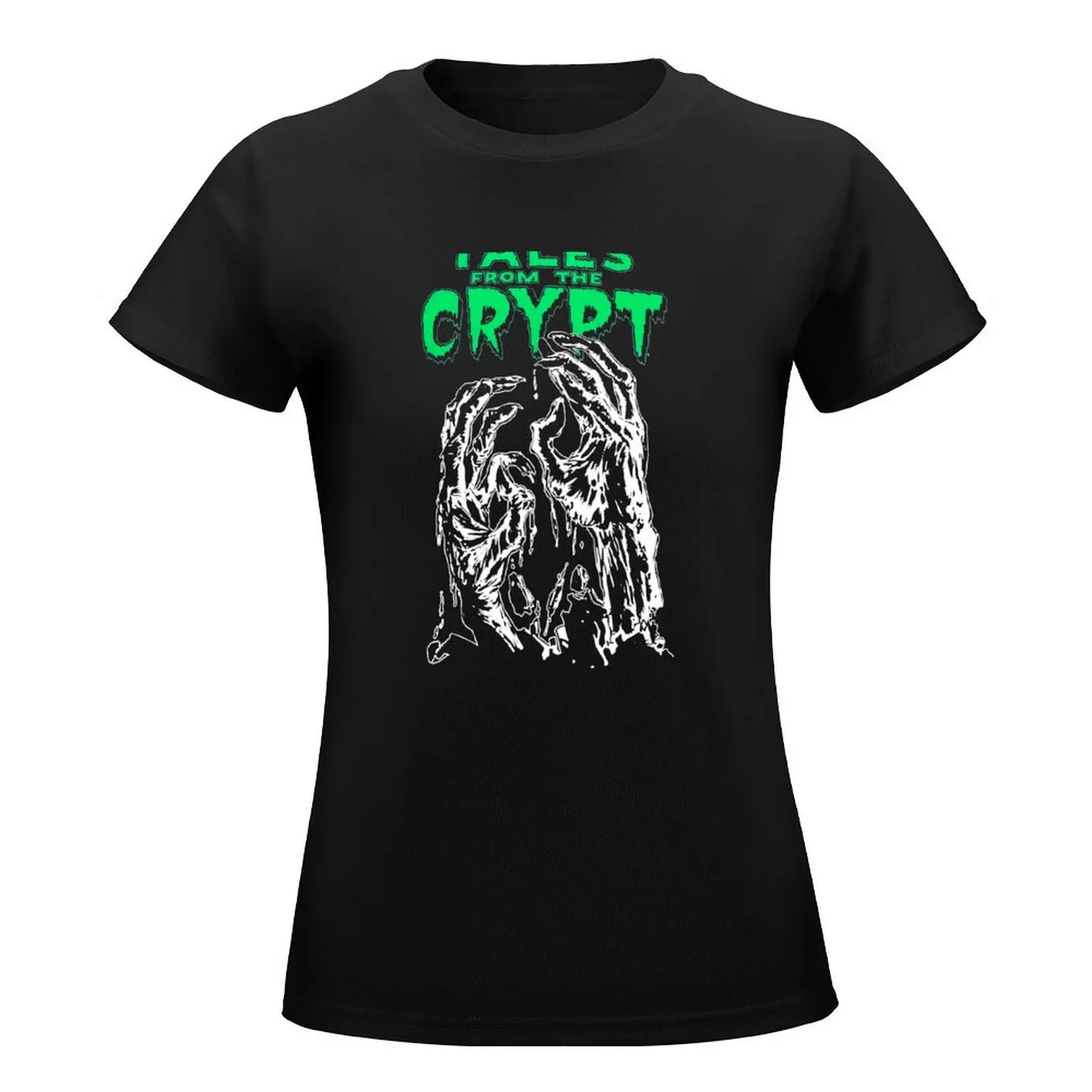 Tales from The Crypt Glow Hands T Shirt T-Shirt vintage shirts graphic tees lady clothes summer top cat shirts for Women