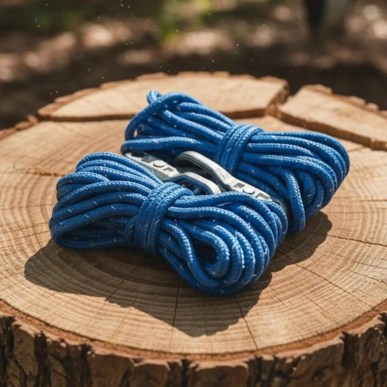 Cord Fastener with Carabiner Metal Paracord Rope Tensioner Tool for Camping and Garden Use view 5