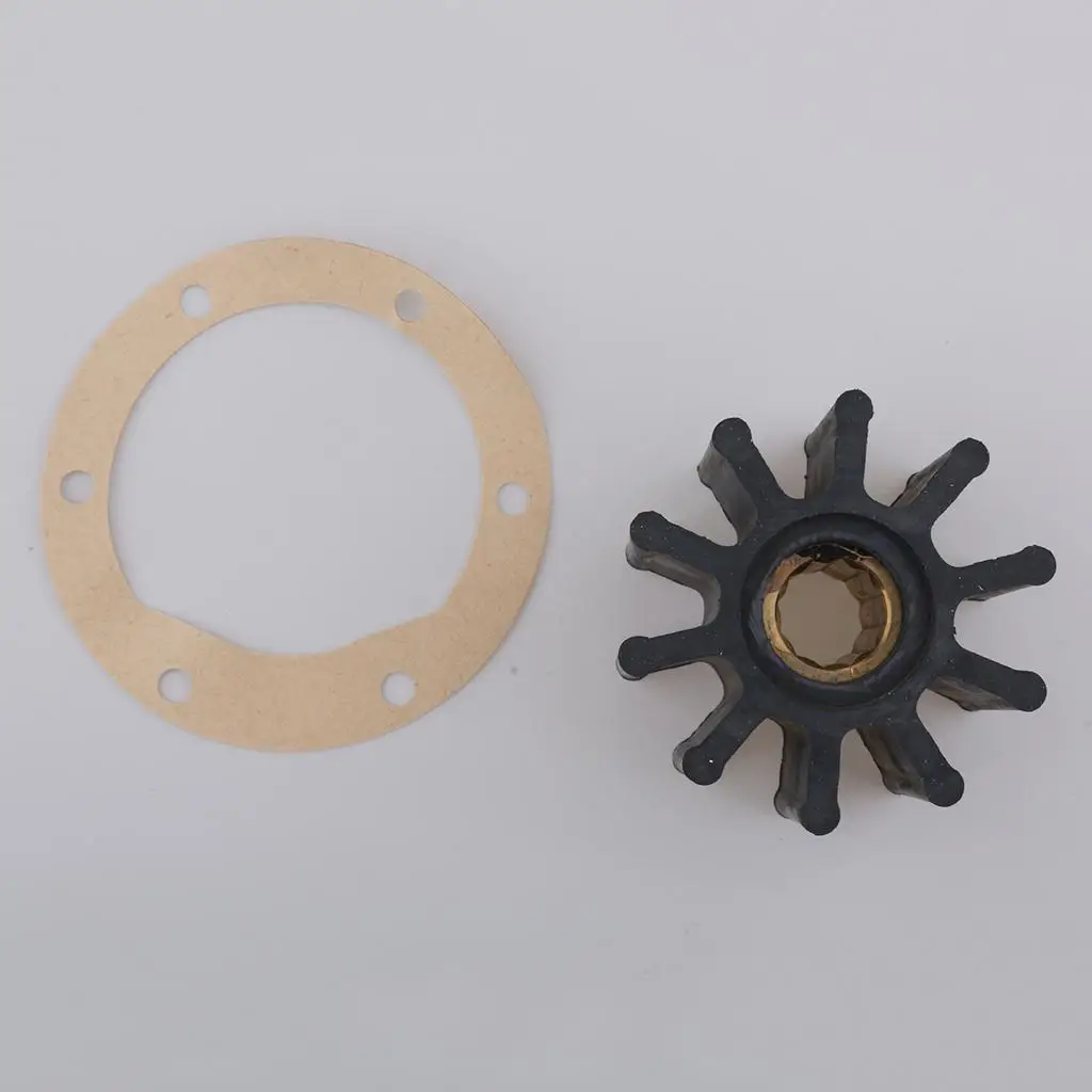 ボートエンジンウォーターポンプインペラーキット柔軟なプラスチック海洋修理セット黒色冷却システム交換用