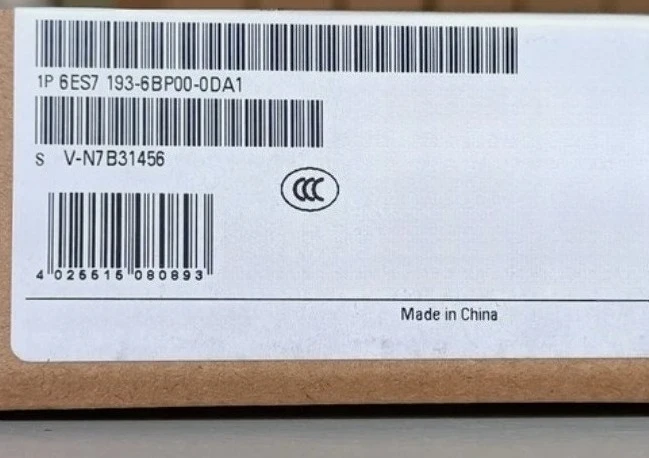 

Совершенно новый 6ES7193-6BP00-0DA1 6ES7193 6BP00 0DA1 Быстрая доставка