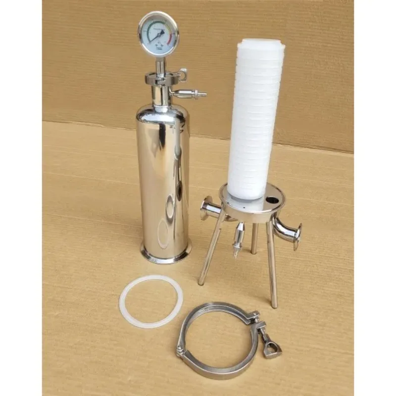10 Inch Water Filter Cartridge Housing Sanitary Stainless Steel 316L for Water Treatment System view 4