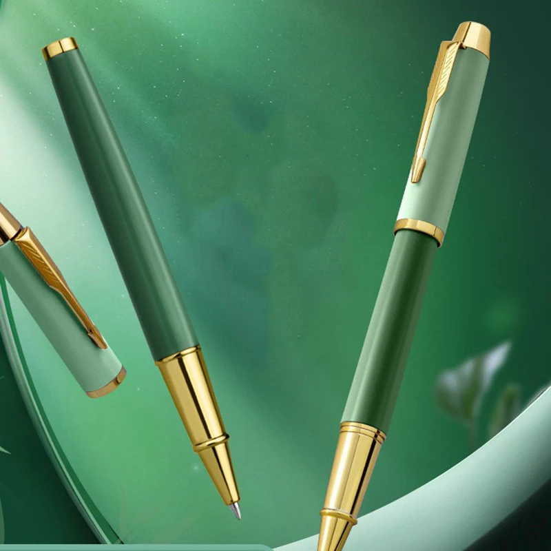 High Quality Metal Neutral Pen Luxury Business Signature Pen Gold Clip Gel Pen with 0.5mm Writing Free LOGO Teachers' Day Gift