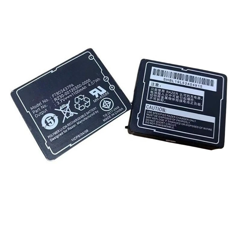For Razer1 Mamba FT703437PP RC03-001201 Laser Cordless Mouse Naga Epic Brand New FT803437PA LP083442A Battery 3.7V 1100mAh