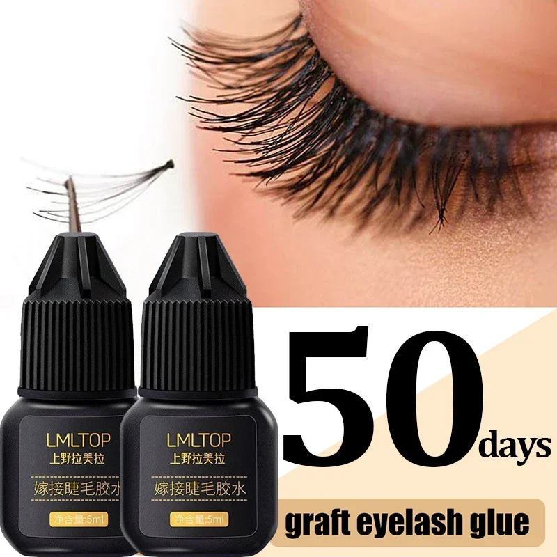 Quick Drying Eyelashes Extension Glue Waterproof Long Lasting No Irritant Black Adhesive Glue Lashes Professional Makeup Tools