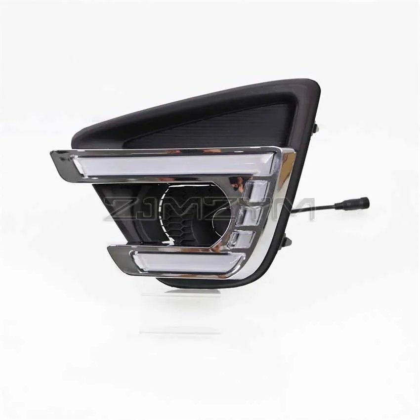 LED DRL Fog Lamp Cover For Mazda CX-5 CX5 2012 2013 2014 2015 2016 Daytime Running Lights headlight Daylight Foglight Lights  ﻿