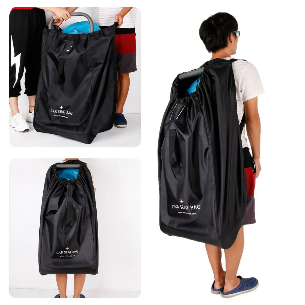 Convenient Black Cloth for Airplane Gate Check Bag Large Pram Travel Bag Baby Stroller Bag Stroller Cover Car Seat Storage Bag