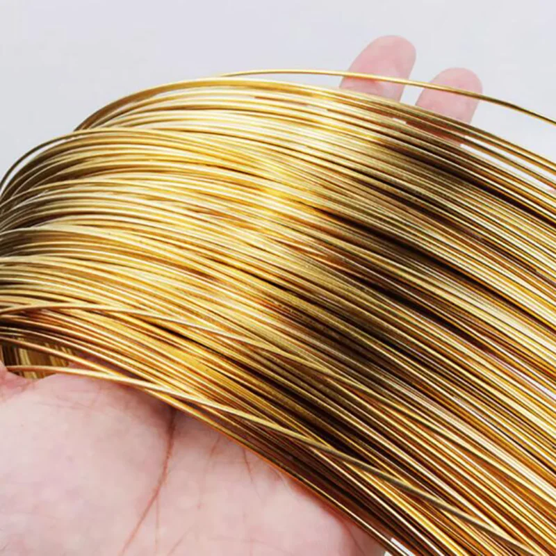 Soft Fully Annealed Brass Round Bare Wire For Jewellery Craft