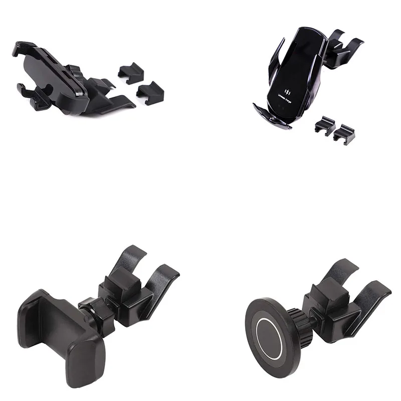 

1Pcs ABS black For Mercedes-Benz C-Class W205 GLC 2015-2018 car central control air outlet mobile phone holder car accessories