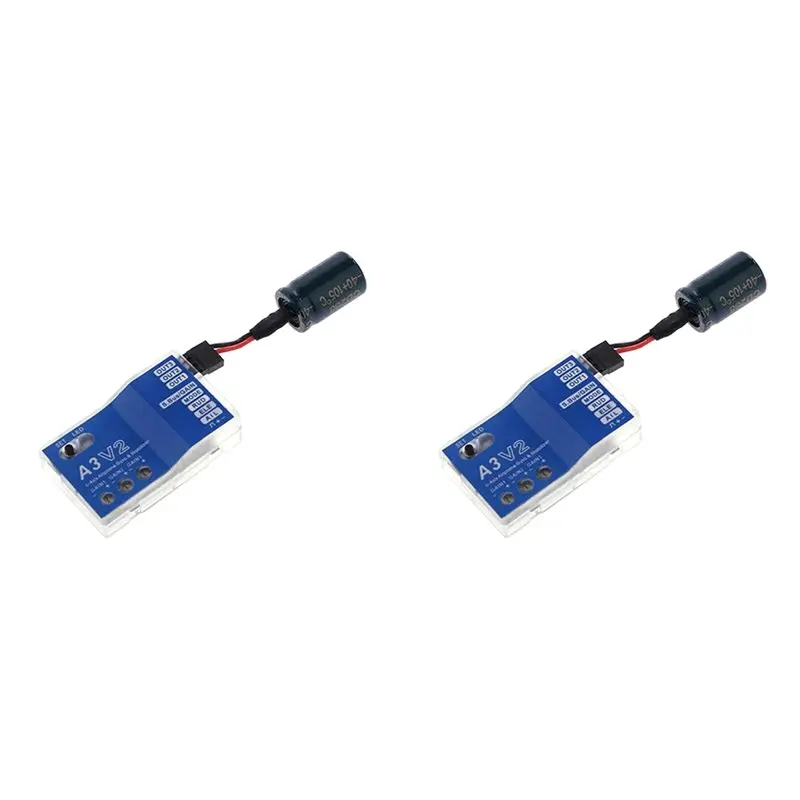 ABSQ-2X 3 Axis Gyro A3 V2 Flight Controller Stabilizer For RC Airplane Fixed-Wing Copter Aircraft Model Enhanced Stability