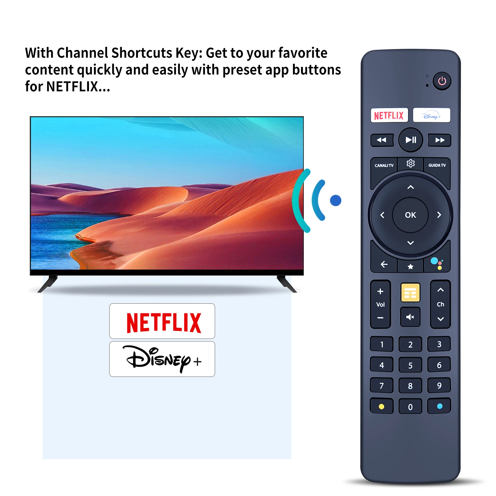 Nuovo telecomando per KHAMSIN T4HU2227/35KA M4 TIMVISION